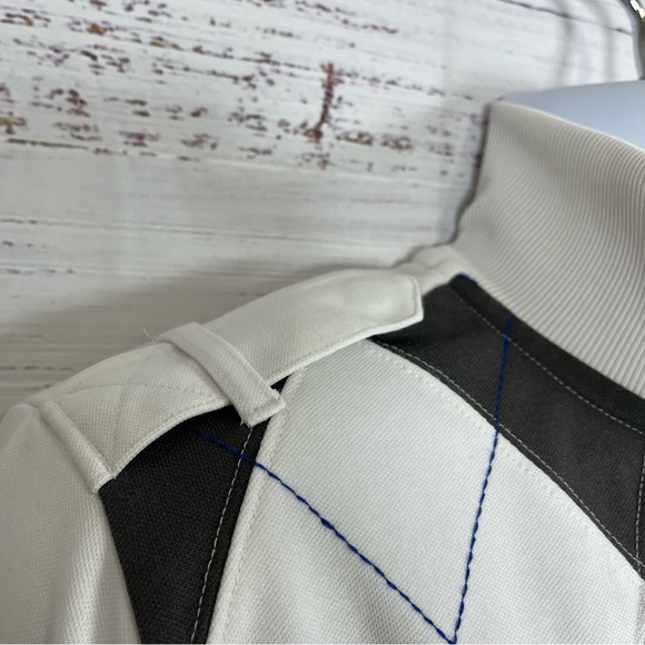 Express White Gray Argyle Full Zip Long Sleeve Jacket - Picture 5 of 15
